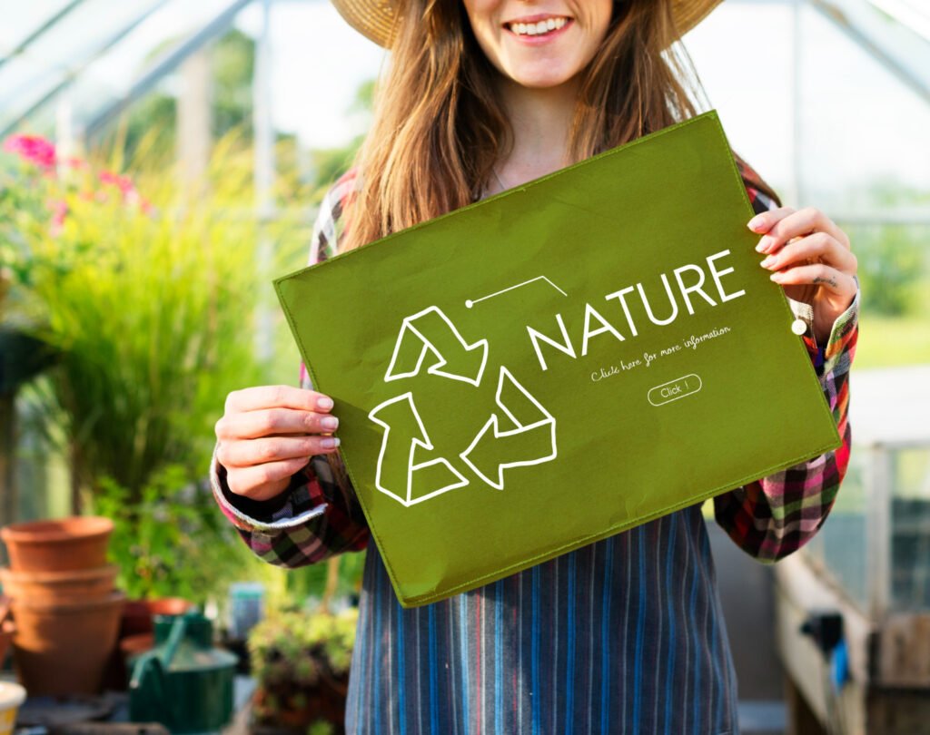 Slow Fashion recycle nature green sign